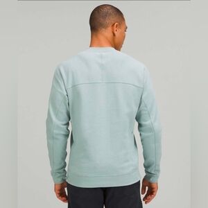 Lululemon French Terry Oversized Long Sleeve Crew Silver Blue-Med #85